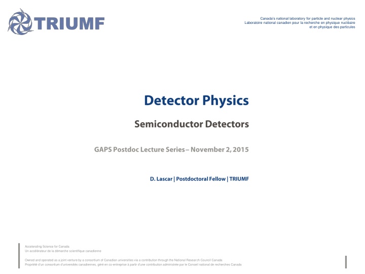 canada s national laboratory for particle