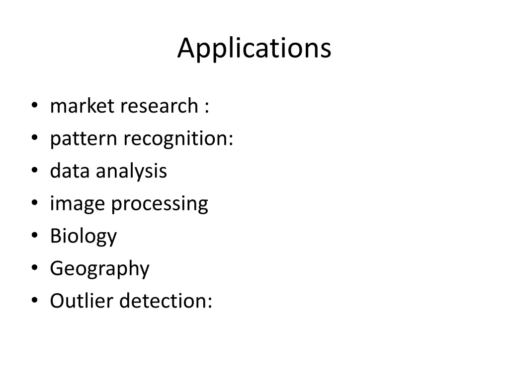 applications