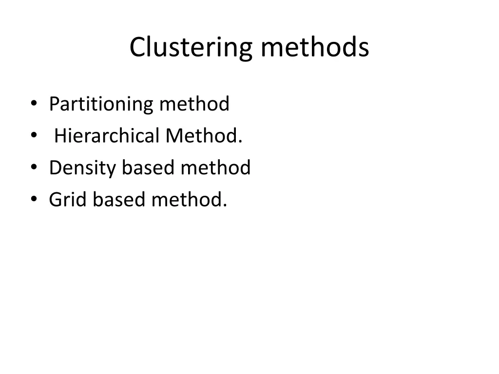 clustering methods