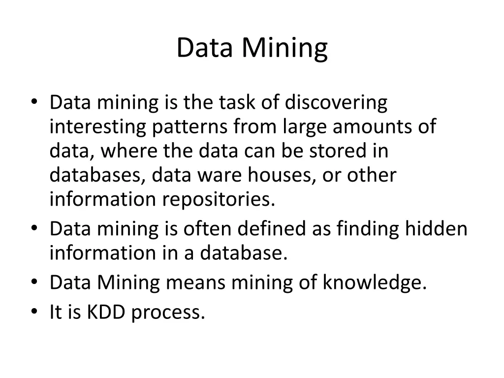 data mining