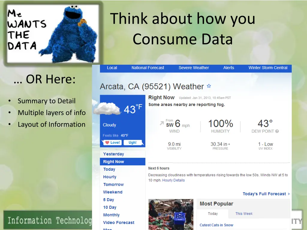 think about how you consume data 1