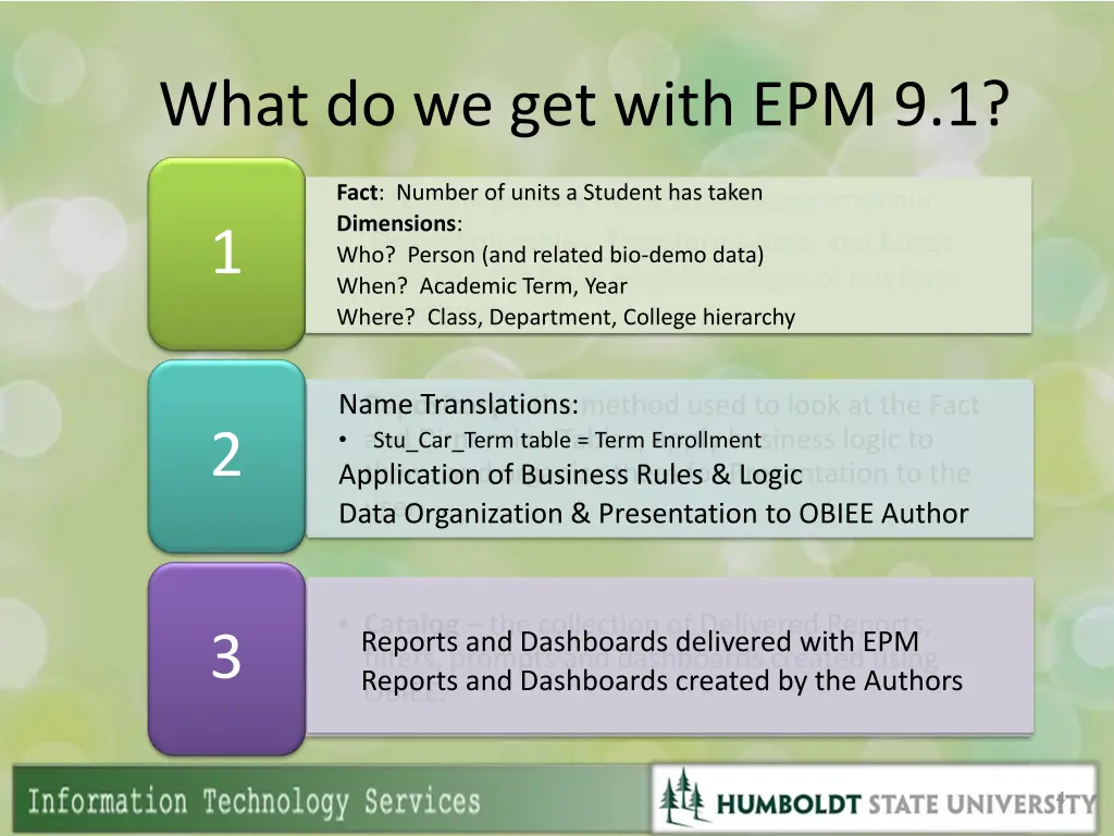 what do we get with epm 9 1