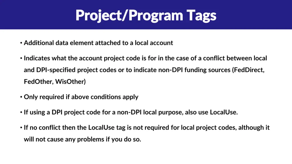 project program tags project program tags