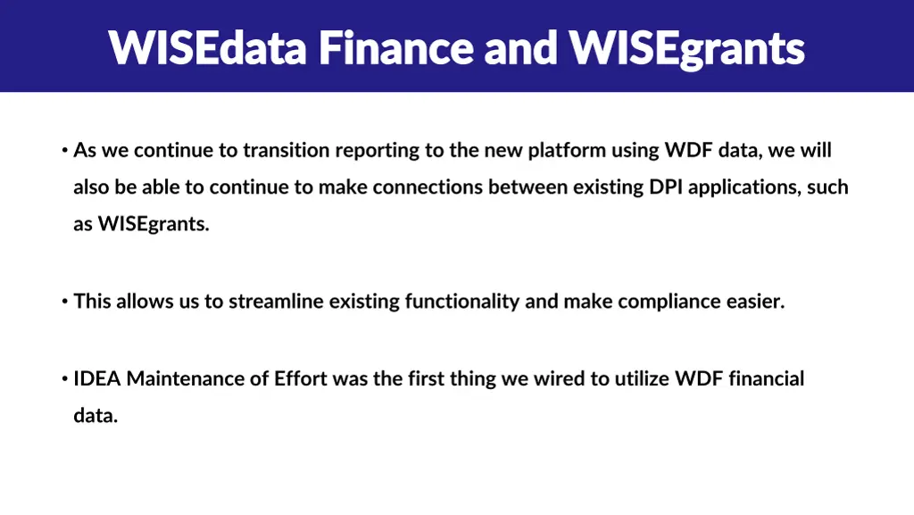 wisedata finance and wisegrants wisedata finance