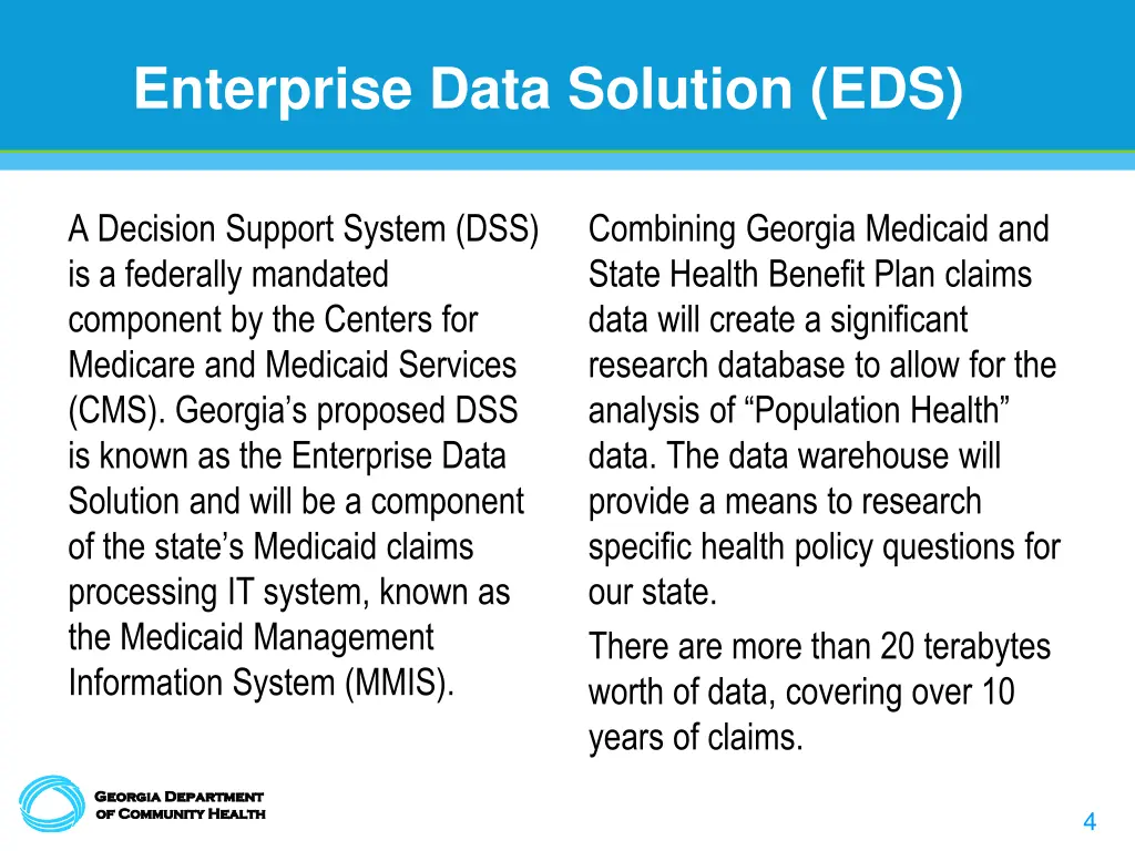 enterprise data solution eds