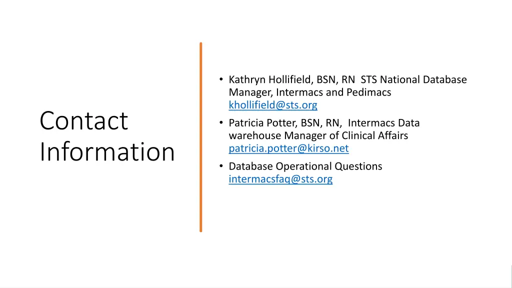kathryn hollifield bsn rn sts national database