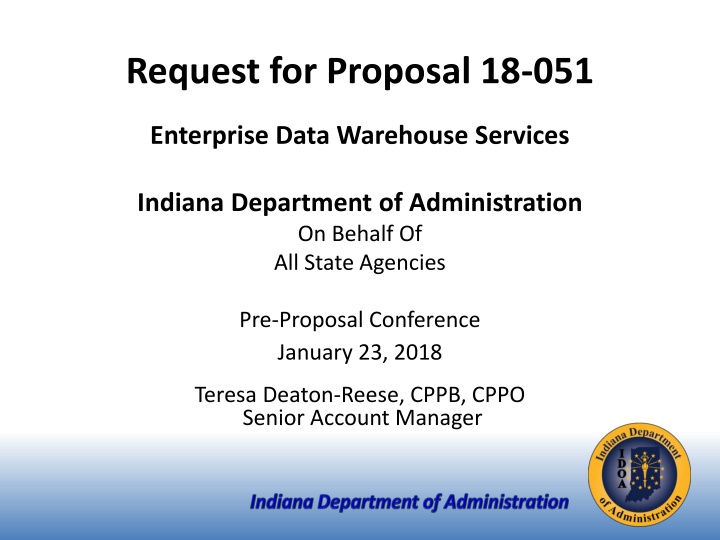 request for proposal 18 051