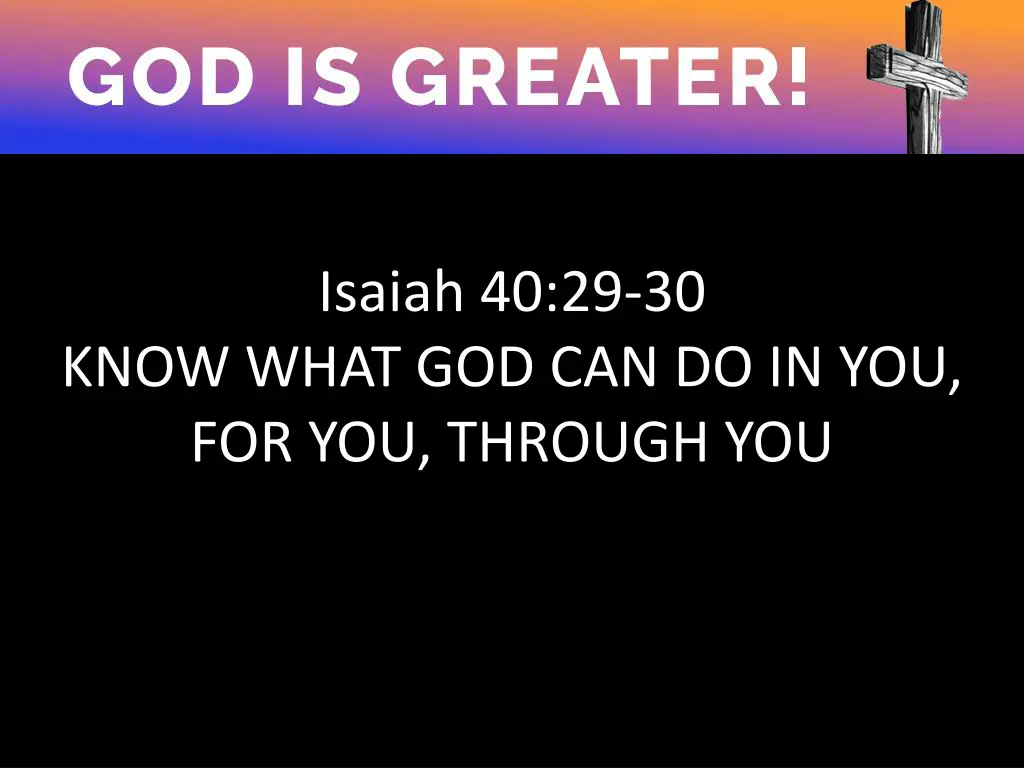 isaiah 40 29 30