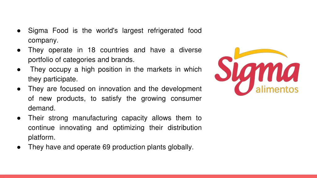sigma food is the world s largest refrigerated