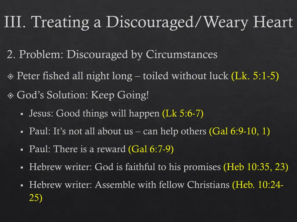 iii treating a discouraged weary heart 3
