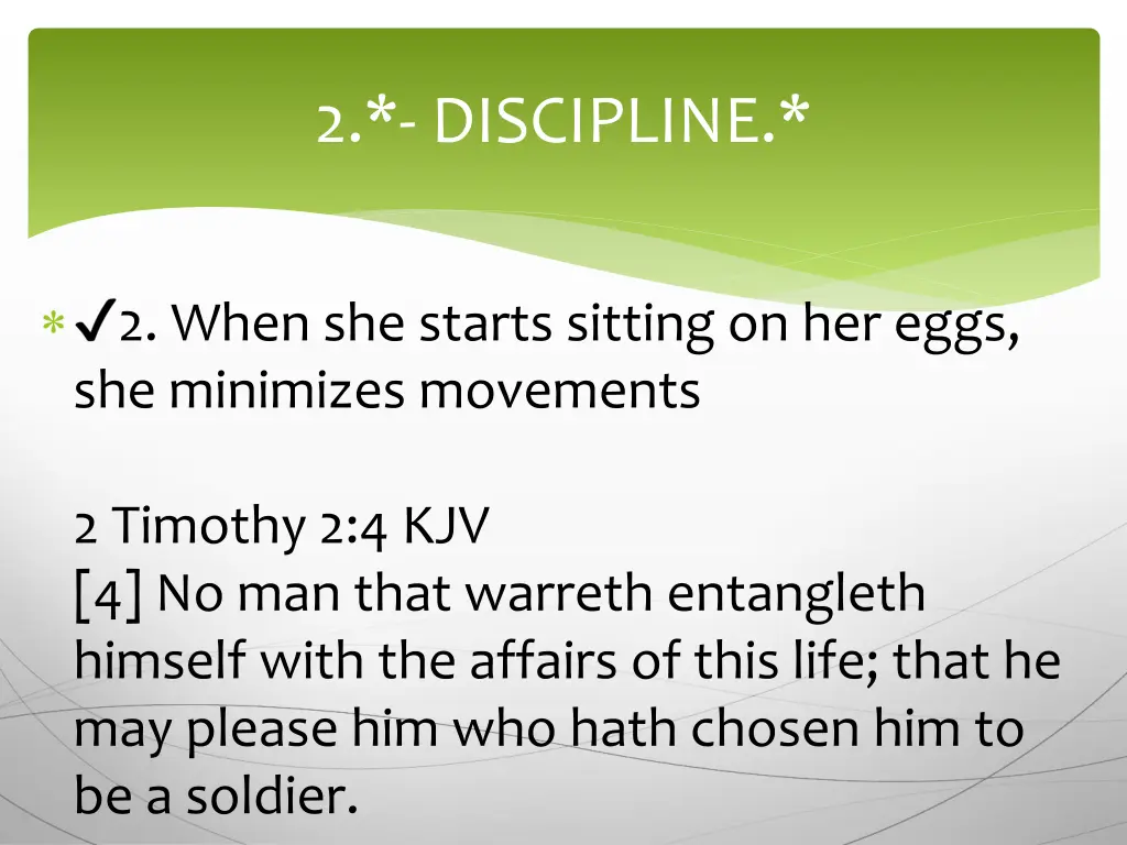 2 discipline