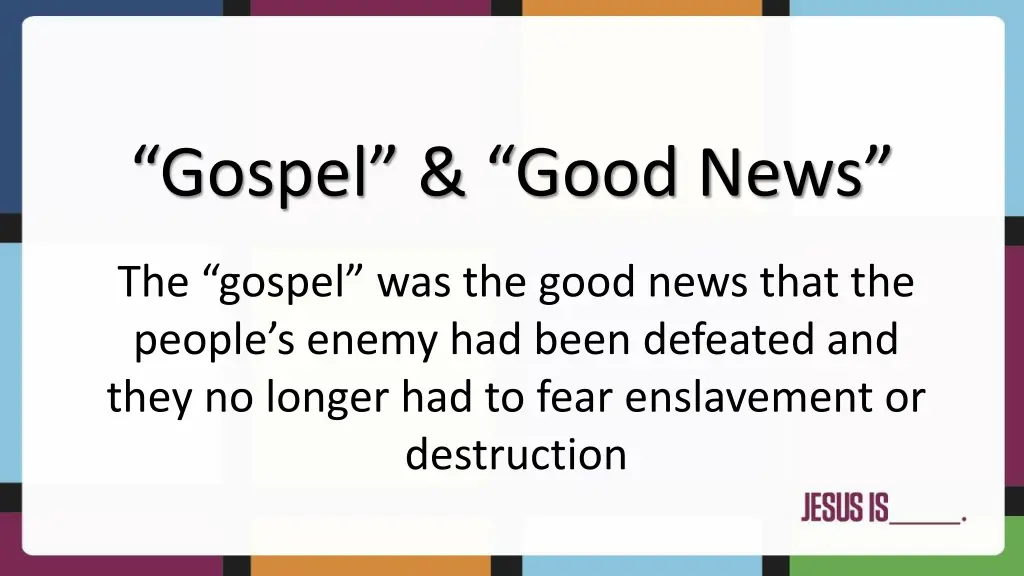 gospel good news 1