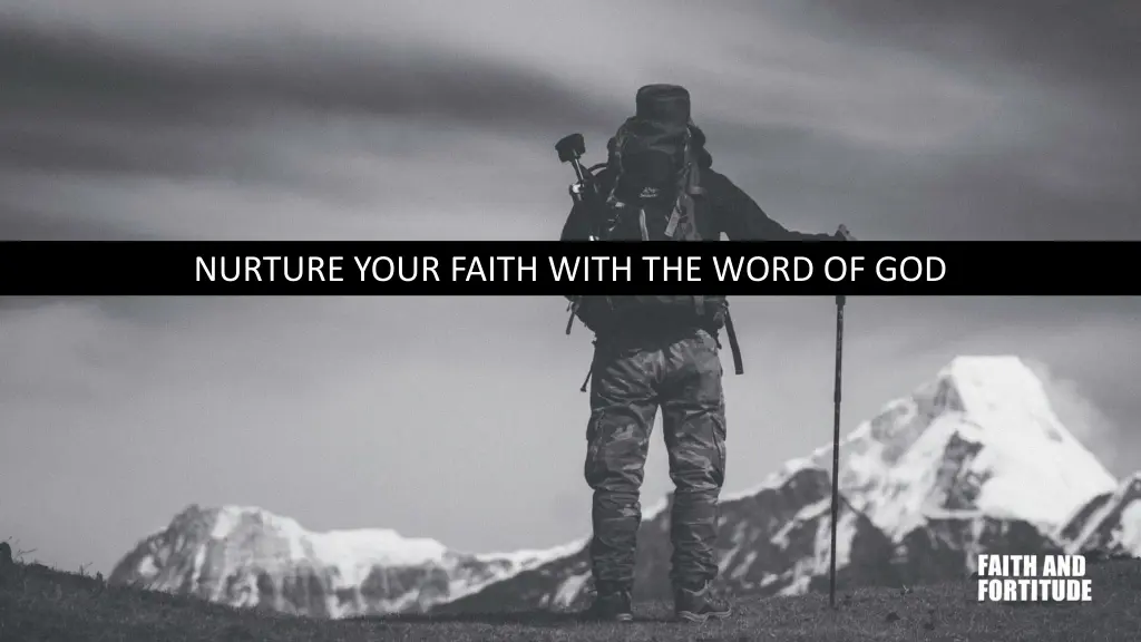 nurture your faith with the word of god 1