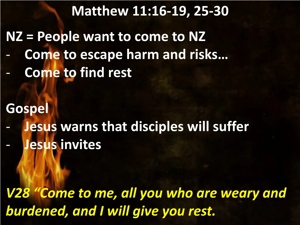 matthew 11 16 19 25 30 9