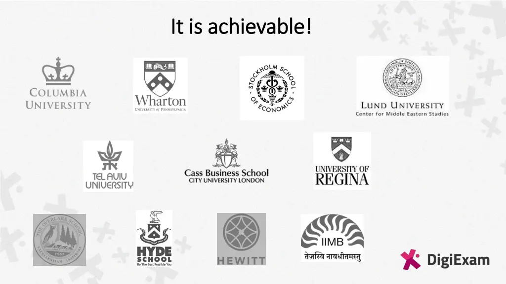 it is it is a achievable chievable