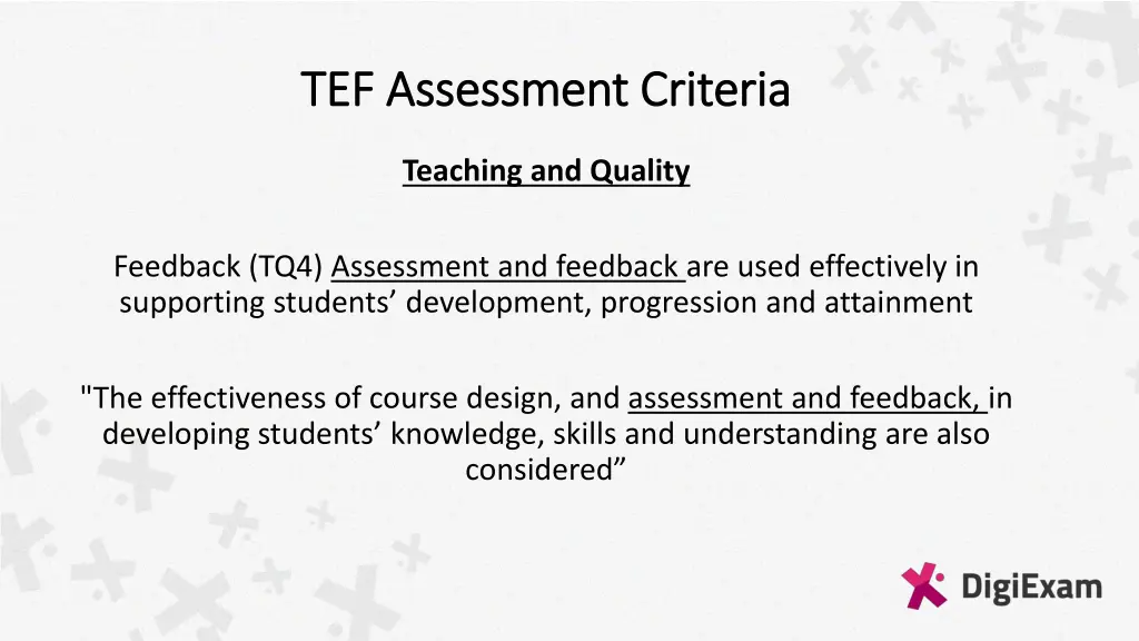 tef assessment criteria tef assessment criteria