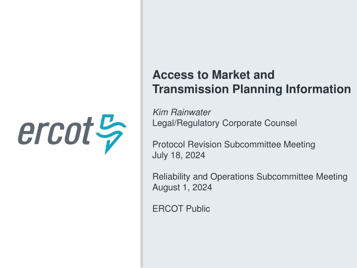 access to market and transmission planning