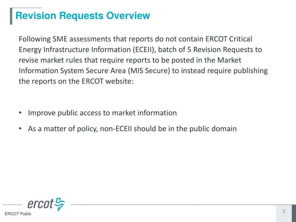 revision requests overview