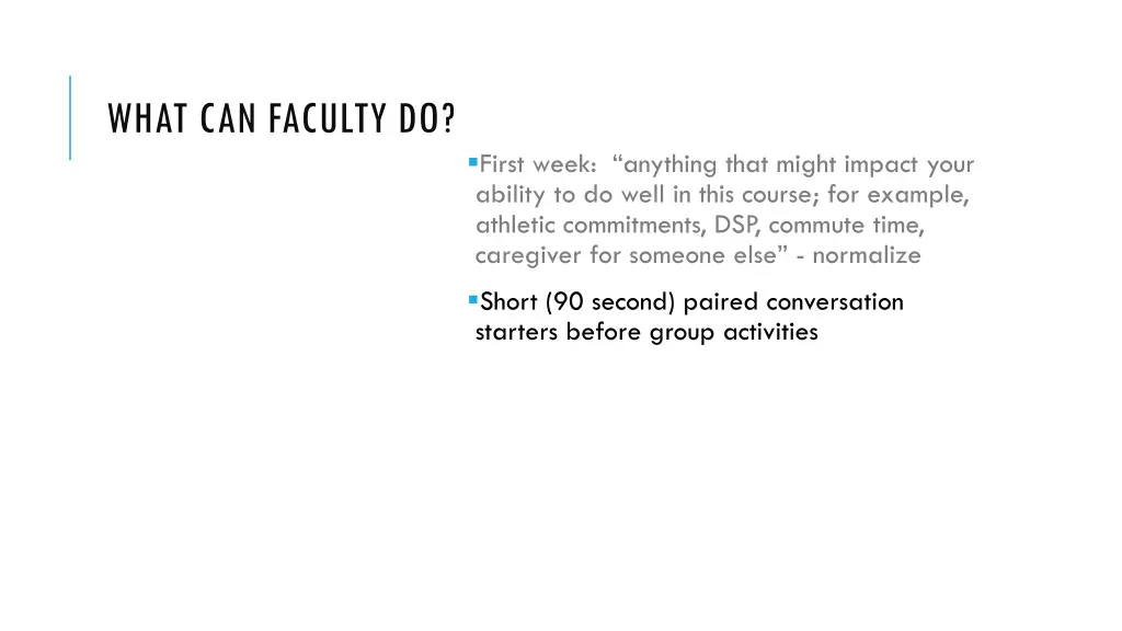 what can faculty do 1