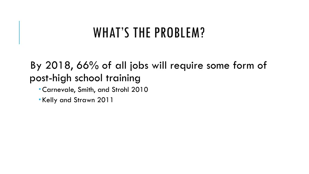 what s the problem