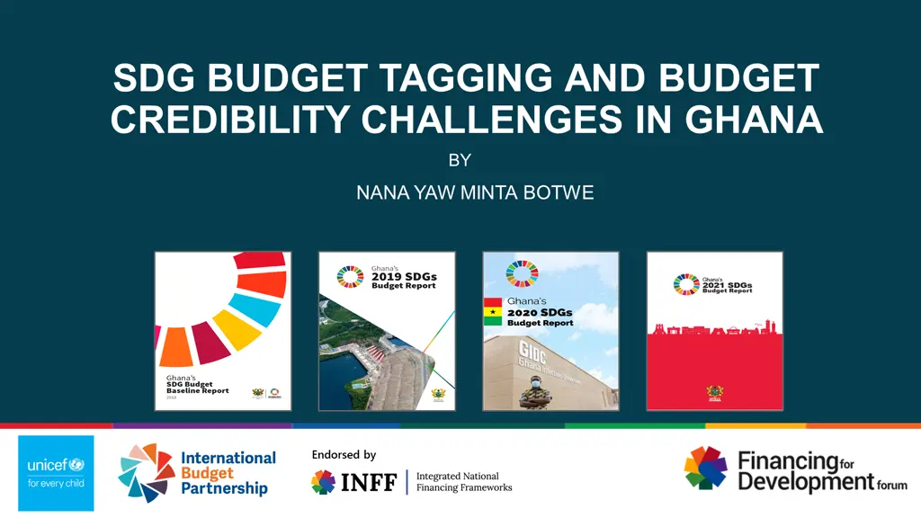 sdg budget tagging and budget credibility