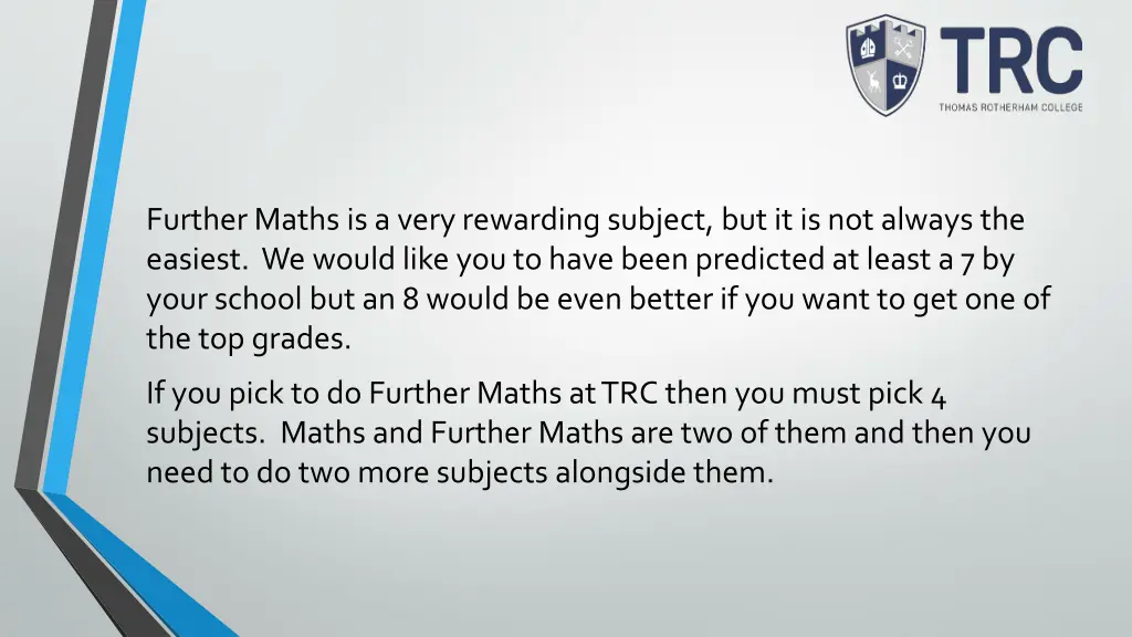 further maths is a very rewarding subject