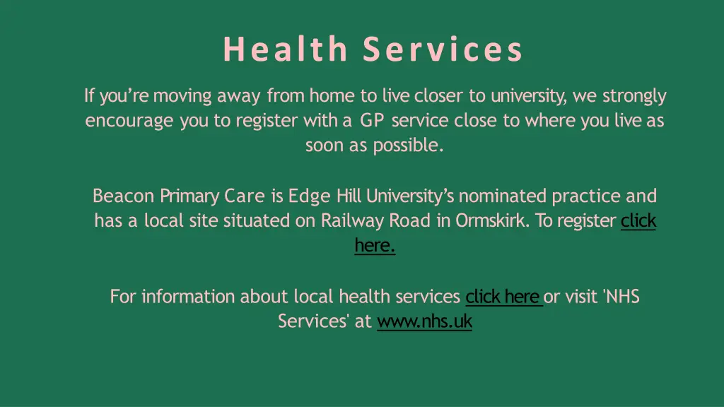 health services