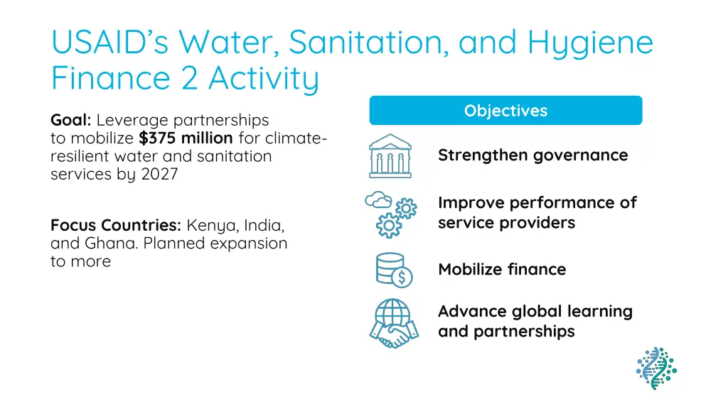 usaid s water sanitation and hygiene finance