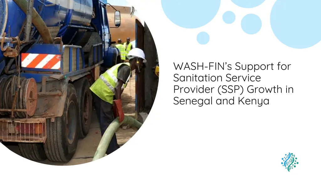 wash fin s support for sanitation service