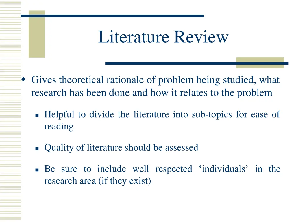 literature review