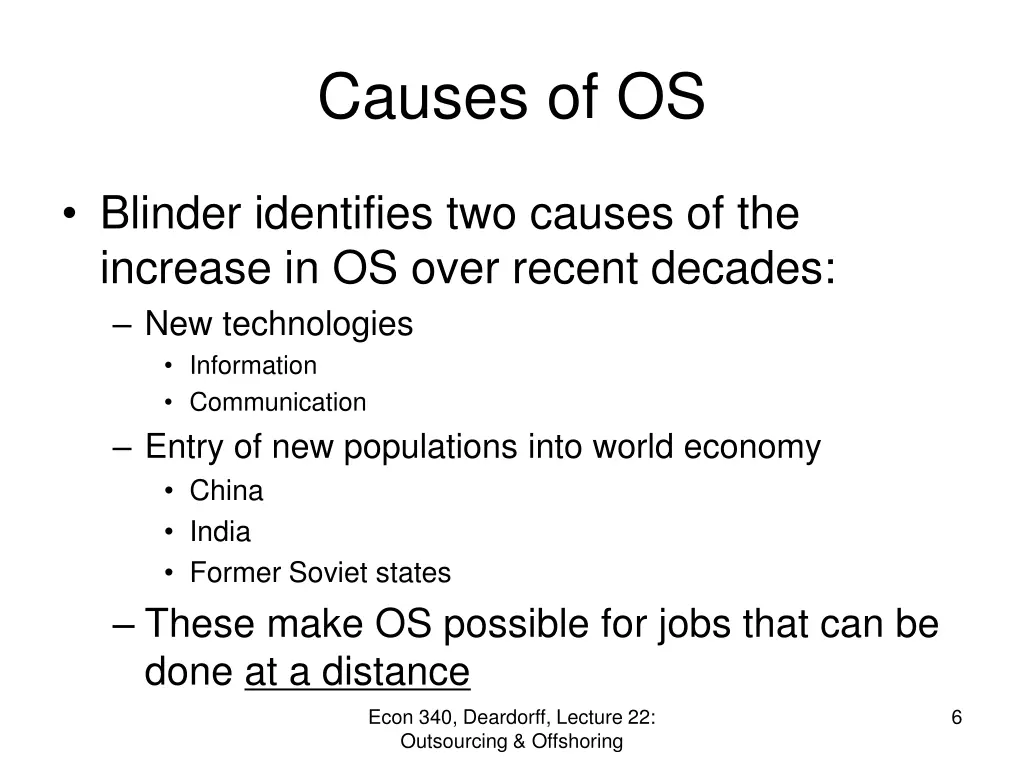causes of os