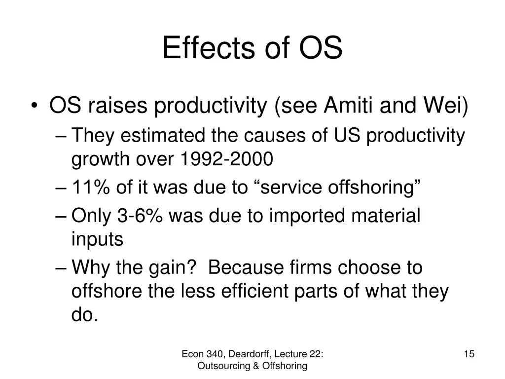 effects of os 6