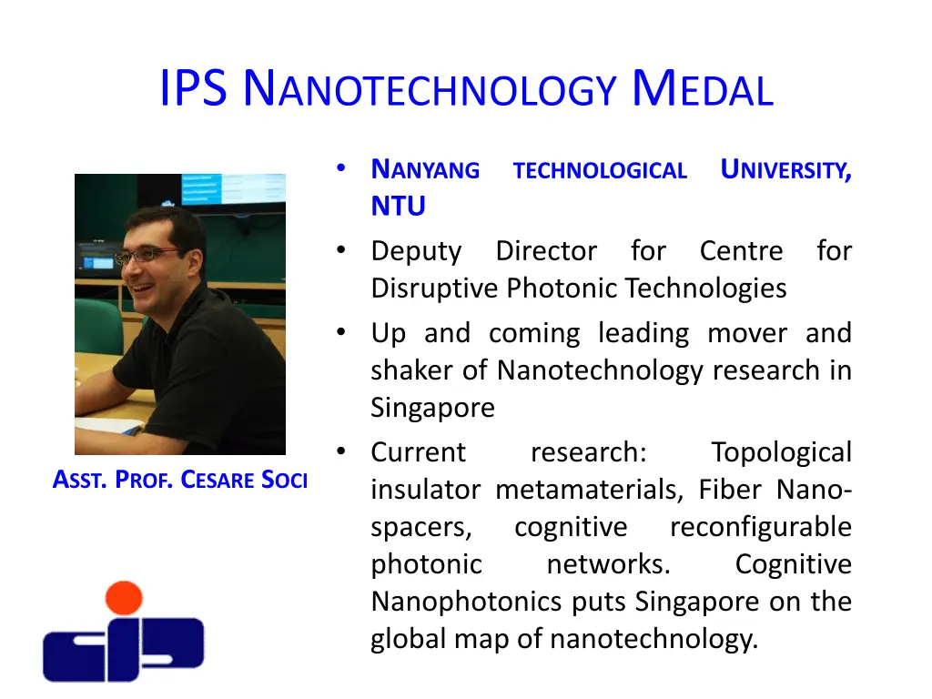 ips n anotechnology m edal