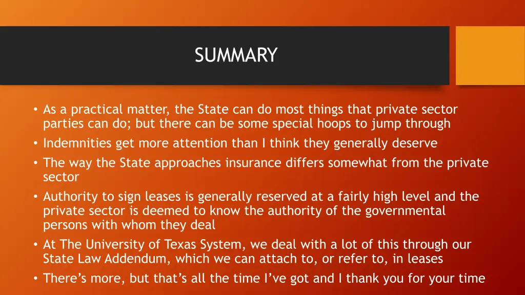 summary