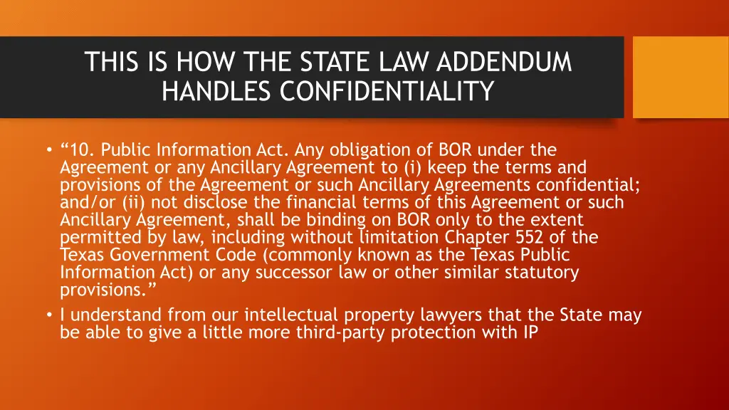 this is how the state law addendum handles 1
