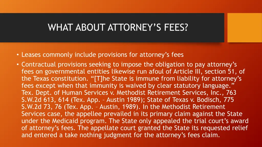 what about attorney s fees