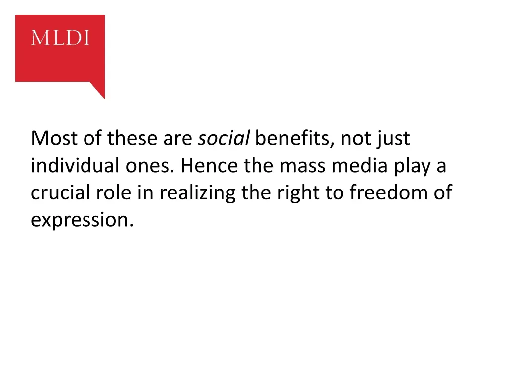 most of these are social benefits not just