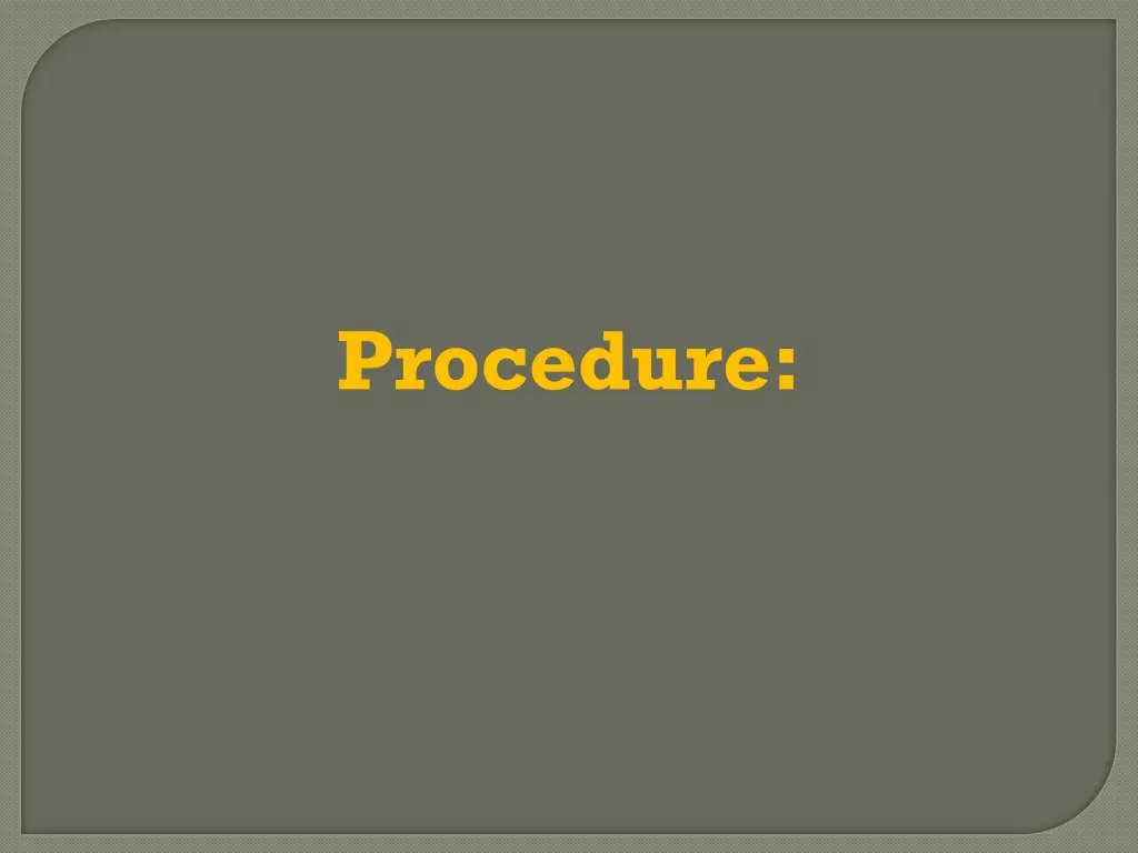 procedure