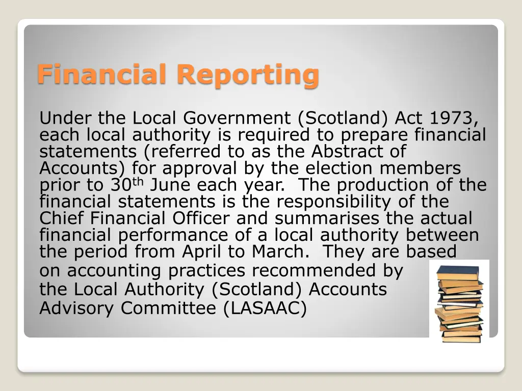 financial reporting