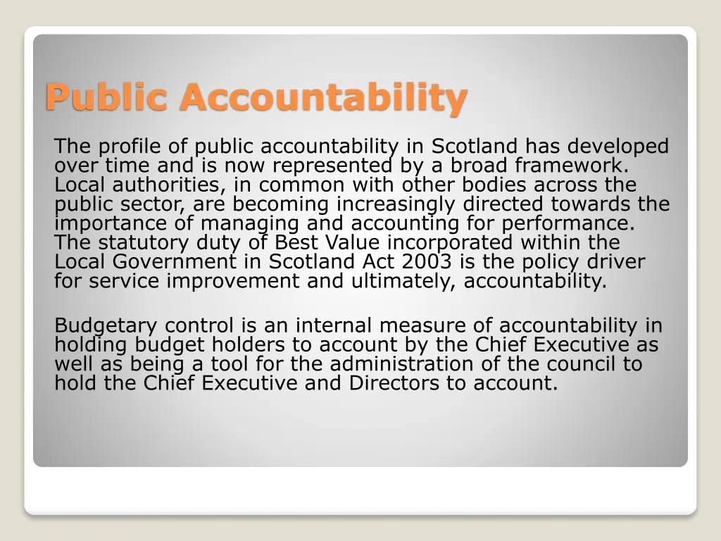 public accountability