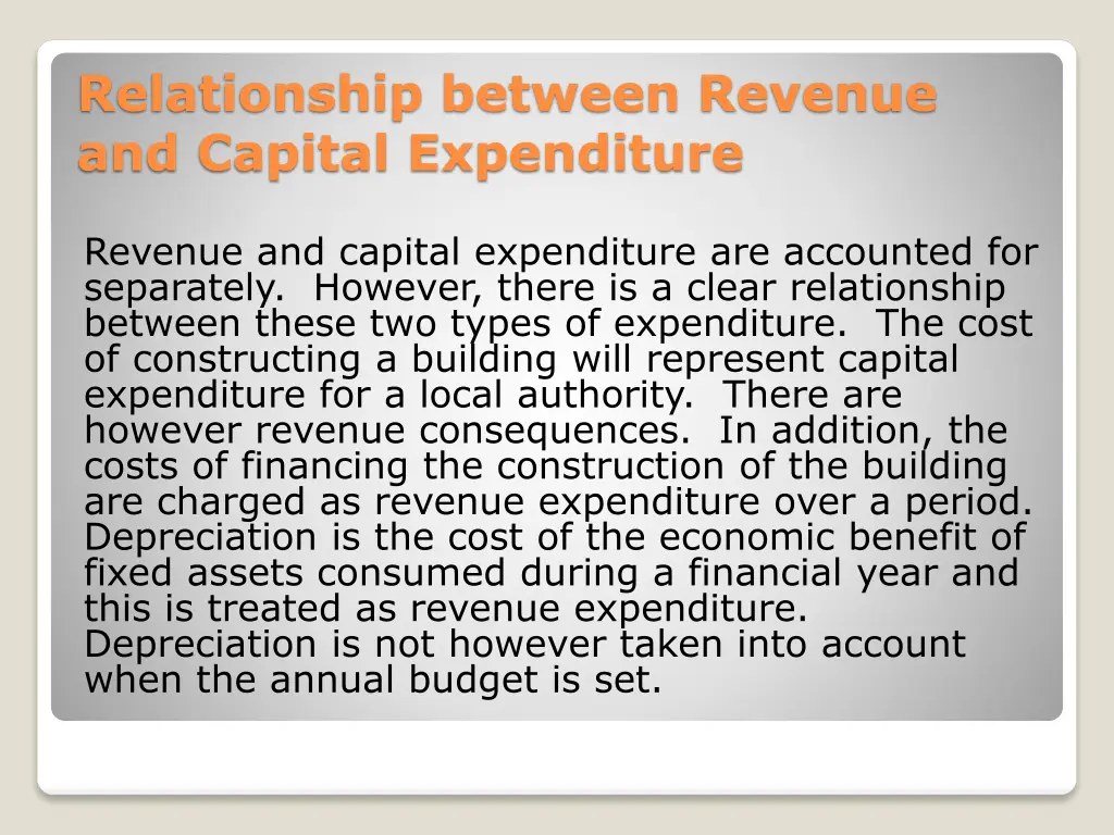 relationship between revenue and capital