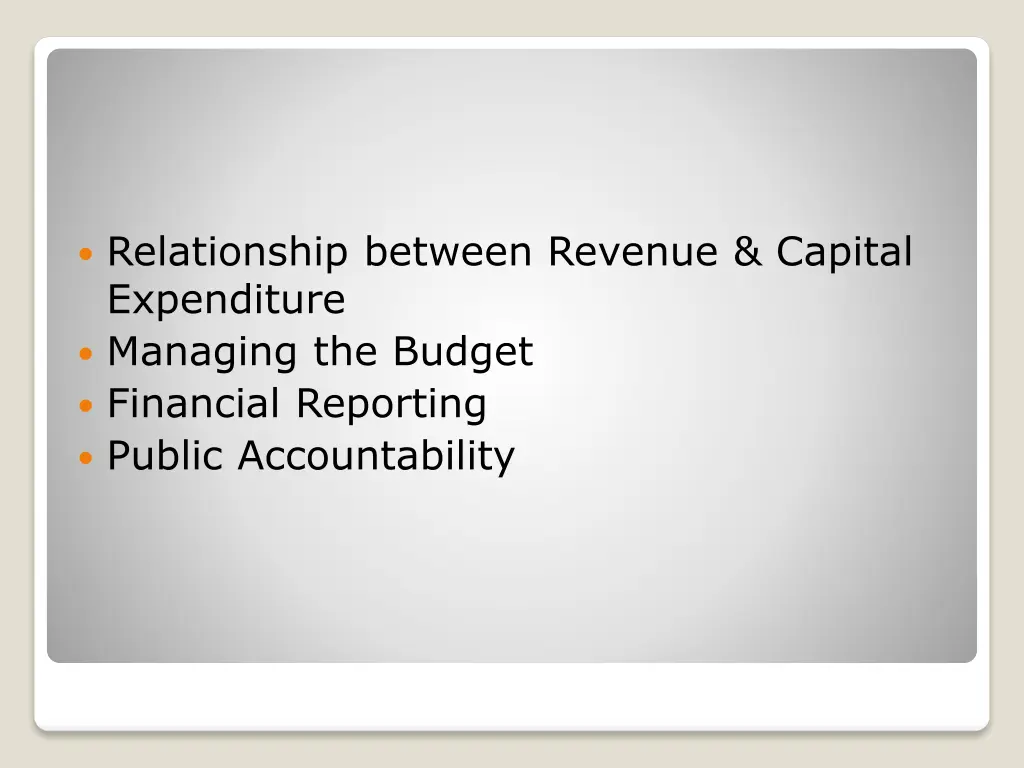 relationship between revenue capital expenditure