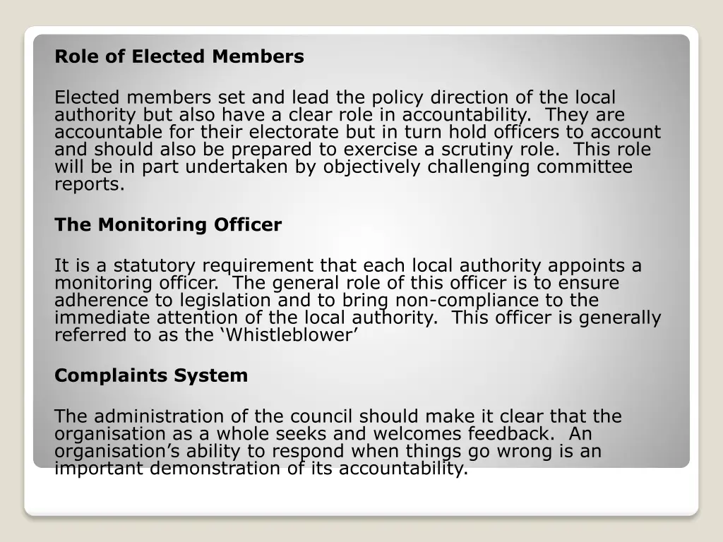 role of elected members 1