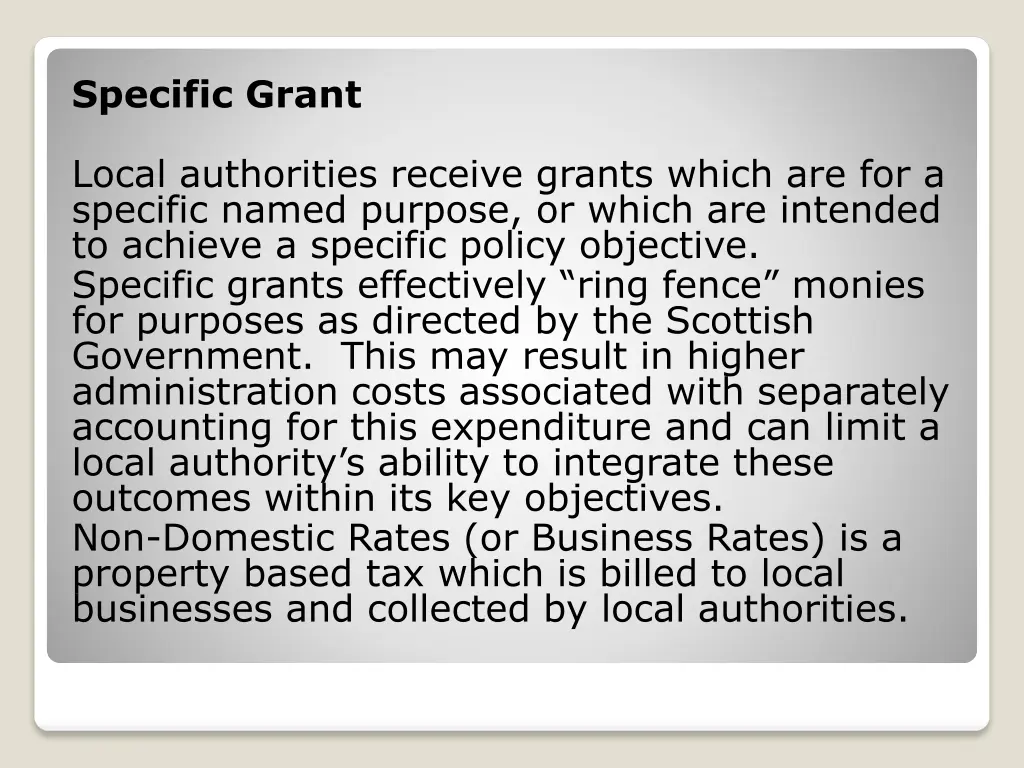 specific grant