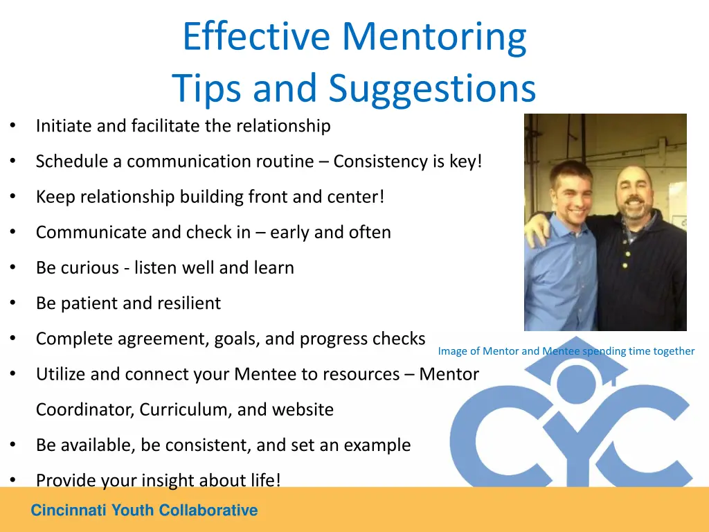 effective mentoring tips and suggestions initiate