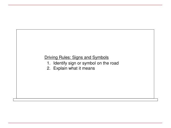 driving rules signs and symbols 1 identify sign