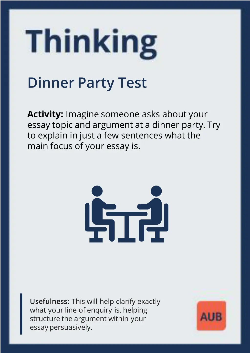 dinner party test