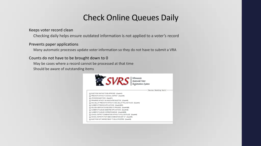 check online queues daily