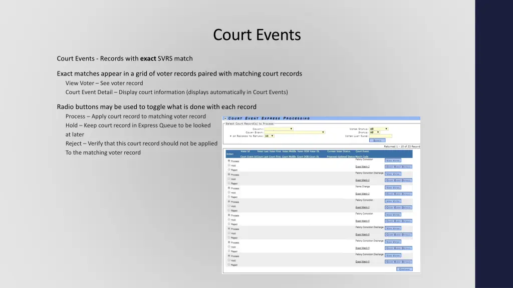 court events 1