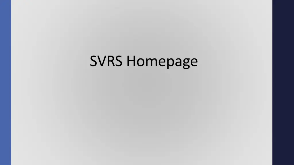 svrs homepage